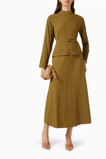 Top & Skirt Set in Rayon Blend