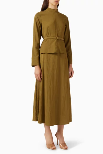 Top & Skirt Set in Rayon Blend