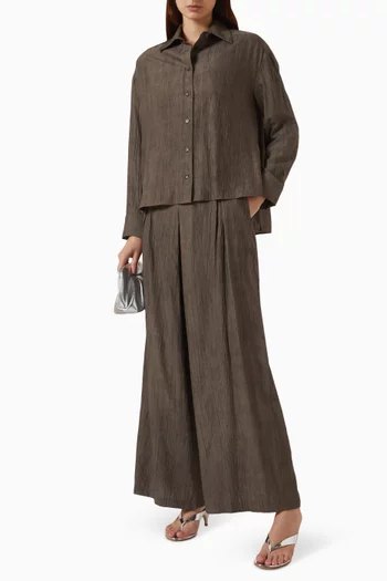 Shirt & Pants Set in Viscose Blend