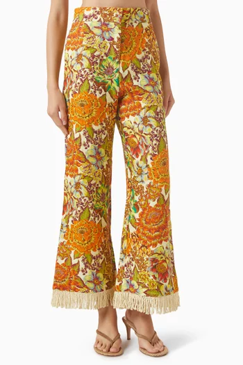 Lana Flare Pants in Linen