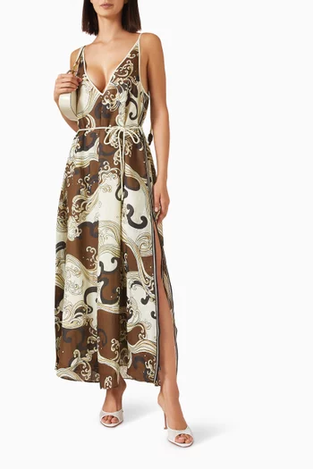 Otis Midi Sundress in Ramie