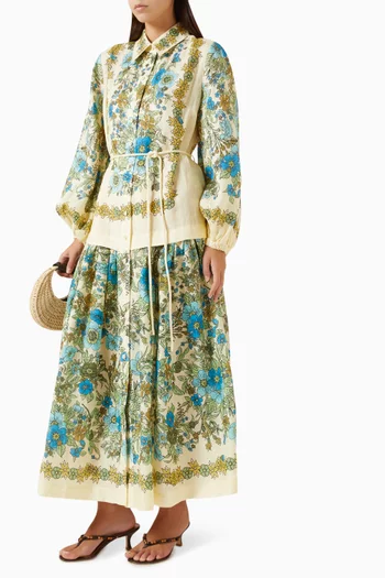 Sophia Linen & Ramie Shirt Dress