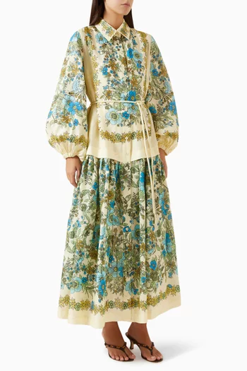 Sophia Linen & Ramie Shirt Dress