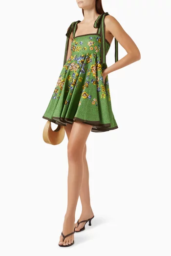Phyllis Mini Sundress in Linen