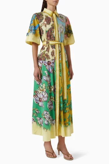 Jerry Belted Shirtdress in Cotton