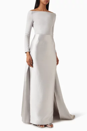Winslow Off-shoulder Train Dress