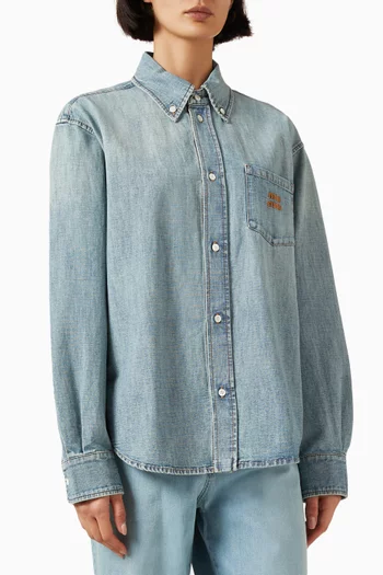 Oversized Shirt in Chambray
