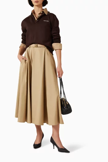 Midi Skirt in Cotton