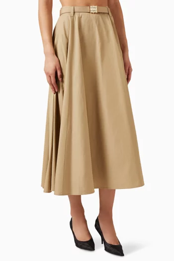 Midi Skirt in Cotton