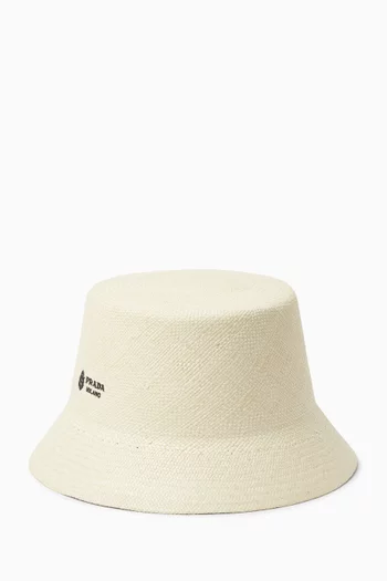Logo Bucket Hat in Fabric