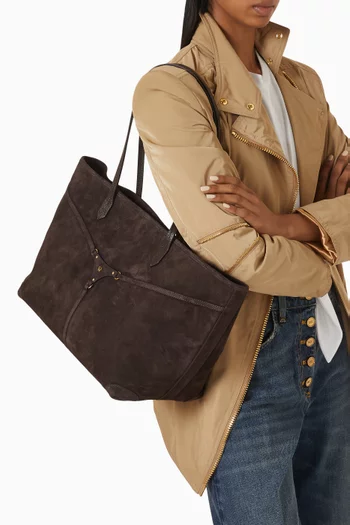 Miri Tote Bag in Suede