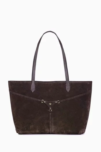Miri Tote Bag in Suede