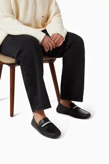 Perthy Pilot Driver Shoes in Grained Leather