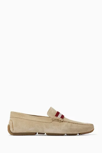 Perthy Pilot Driver Shoes in Suede
