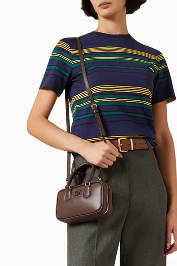 Mini Arcadie Top-handle Bag in Leather