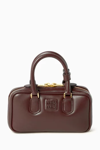 Mini Arcadie Top-handle Bag in Leather