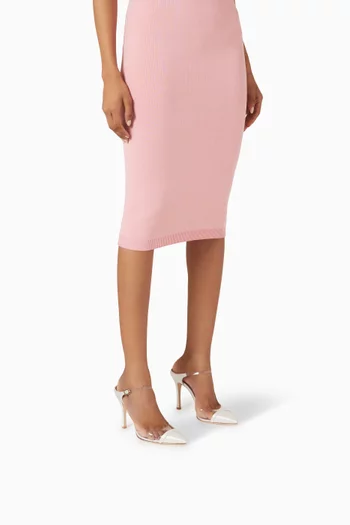 Uma 90 Mules in Satin & PVC