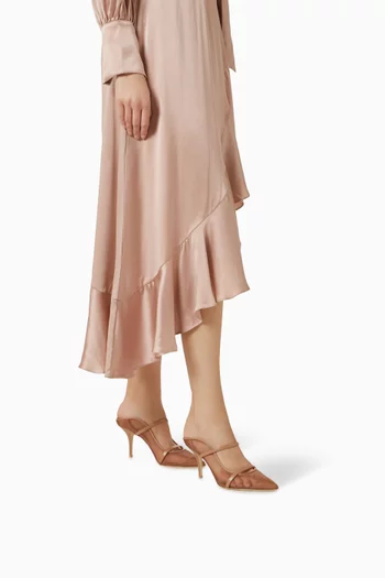 Maureen 70 Mules in Mesh & Leather