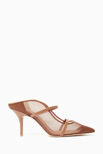 Maureen 70 Mules in Mesh & Leather