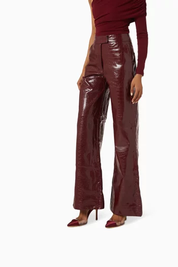 Uma 90 Mules in Satin & PVC
