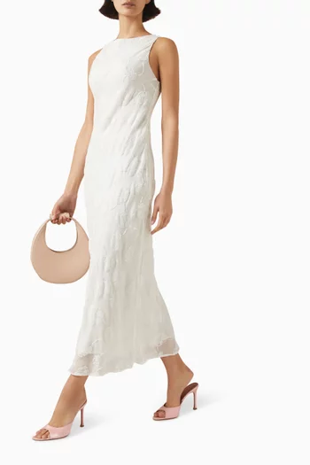 Carla Floral Dress in Silk Blend