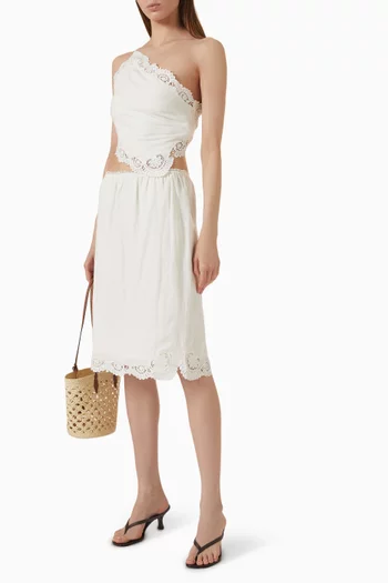 Darya Skirt in Linen-Cotton