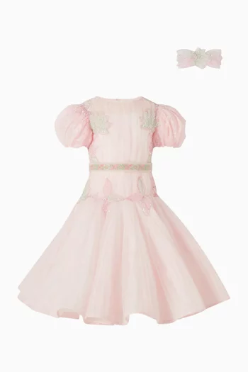 Puff Sleeve Dress in Tulle