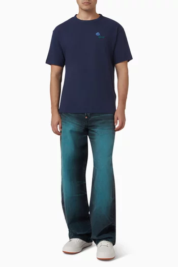 Tulip-print T-shirt in Cotton-jersey