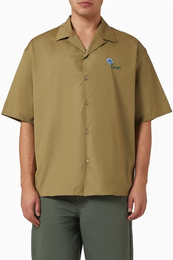 Tulip Hawaiian Shirt in Cotton-poplin