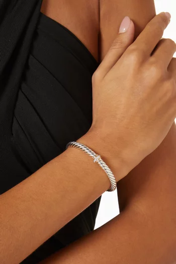 Cable Flex® Center Station Bracelet in Sterling Silver & 14kt Yellow Gold