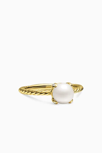 Classic Pear Diamond Ring in 18kt Gold