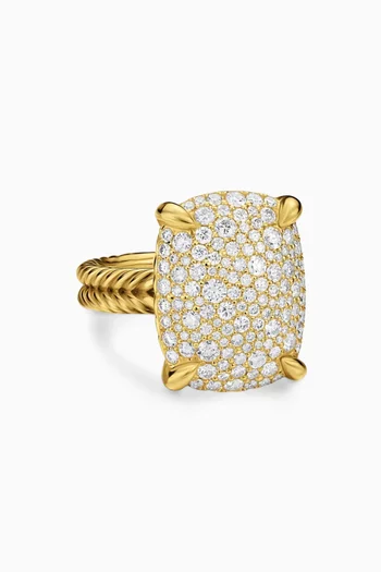 Châtelaine® Diamond Ring in 18kt Yellow Gold