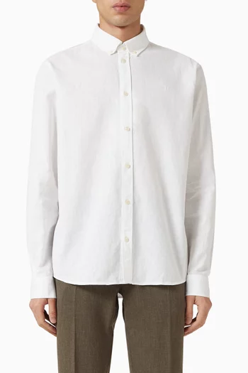 Shirt in Cotton-linen Blend