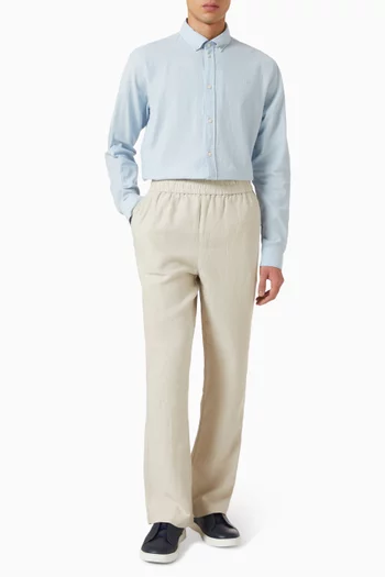 Casual Pants in Linen-blend