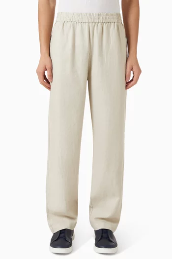 Casual Pants in Linen-blend