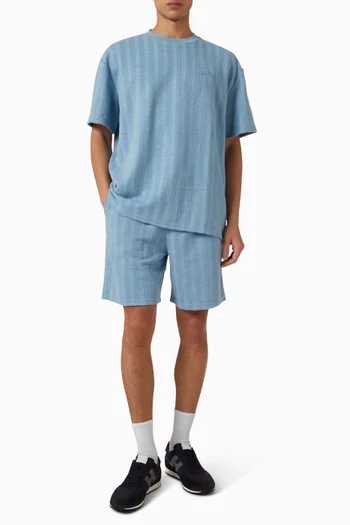 Stripe Jacquard Shorts