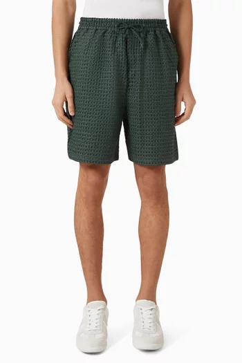 Check Shorts in Seersucker