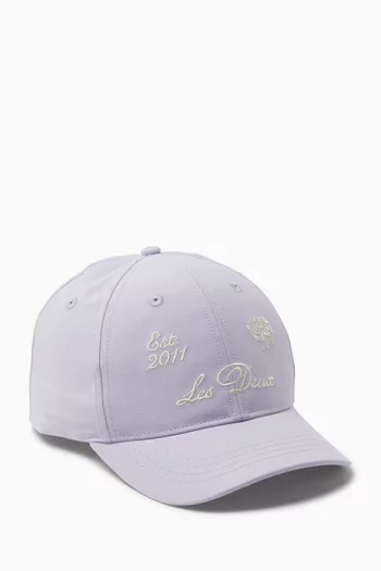 Deux Baseball Cap in Cotton-twill