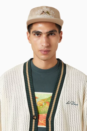 Ivy League Letterman Cap in Organic Cotton-twill