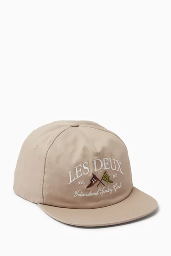 Ivy League Letterman Cap in Organic Cotton-twill