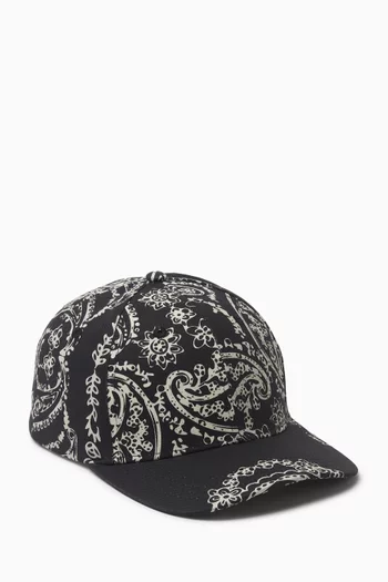 Paisley Baseball Cap in Organic Cotton