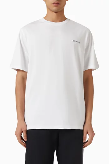 Columns T-shirt in Organic Cotton-jersey