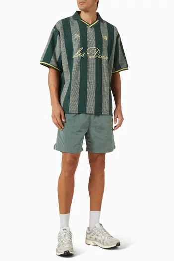 Stripe Jacquard Football Jersey