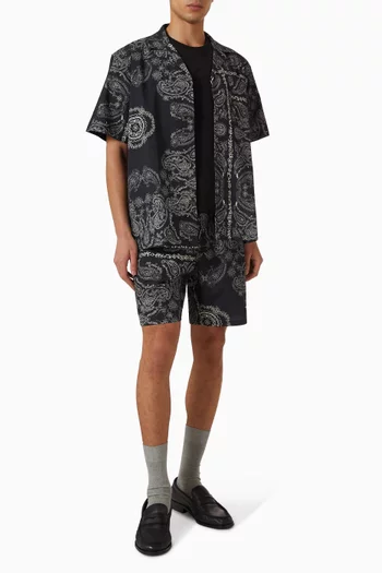Paisley All-over Print Shirt in Organic Cotton