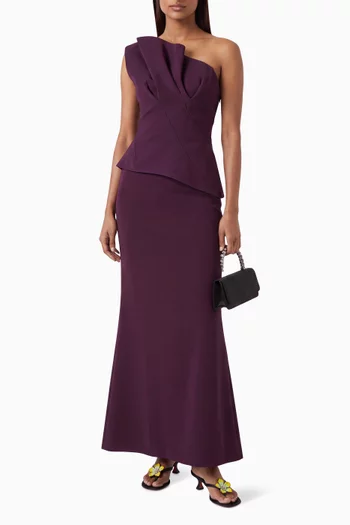 Lugano One-shoulder Dress in Scuba