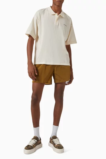 Metallic Swim Shorts in Nylon