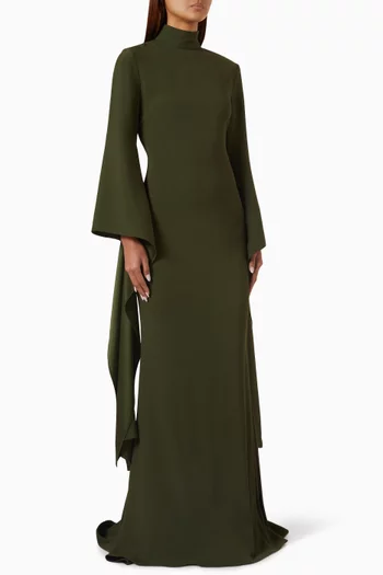 Dragon Gown in Crepe Cady
