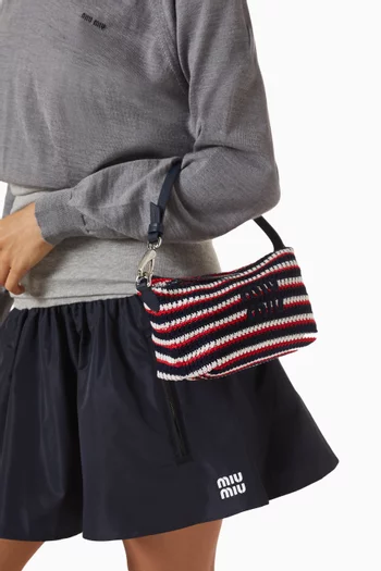 Striped Pouch in Crochet