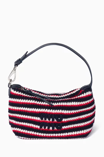 Striped Pouch in Crochet