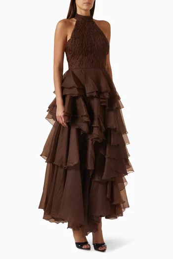 Fayette Open-back Gown